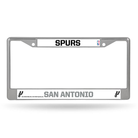 San Antonio Spurs License Frame - Chrome