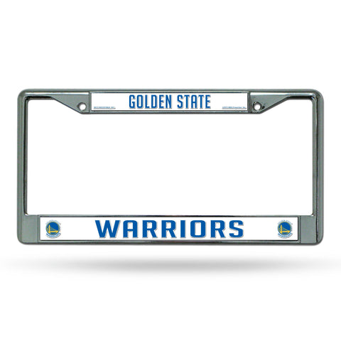 Golden State Warriors License Frame - Chrome