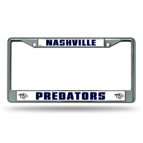 Nashville Predators License Frame - Chrome