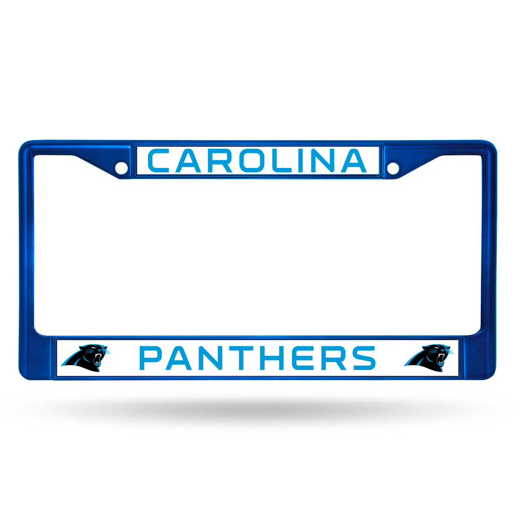 Carolina Panthers Chrome License Frame - Colored