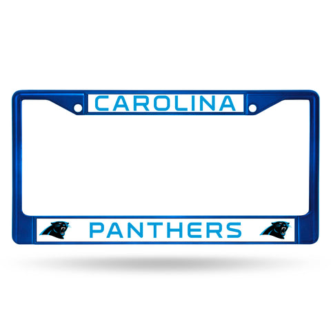 Carolina Panthers Chrome License Frame - Colored