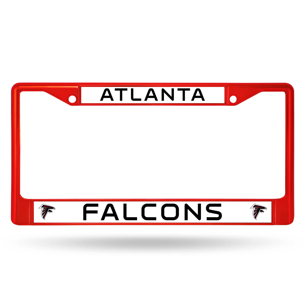 Atlanta Falcons Chrome License Frame - Colored