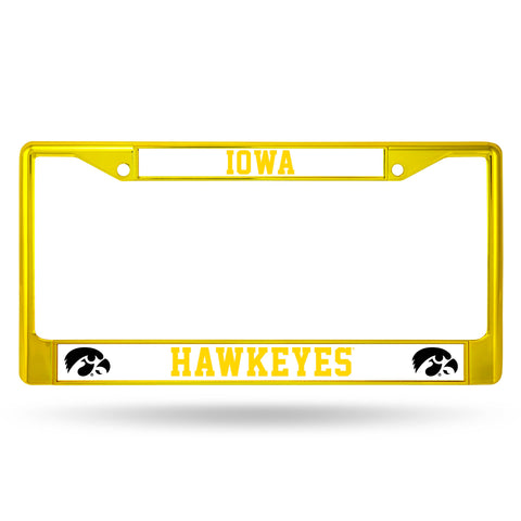Iowa Hawkeyes Chrome License Frame - Colored