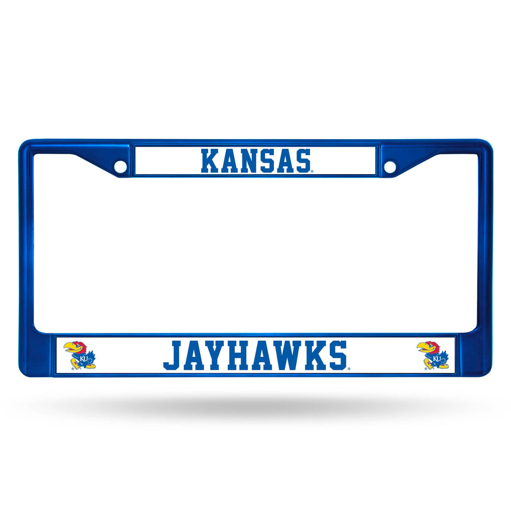 Kansas Jayhawks Chrome License Frame - Colored