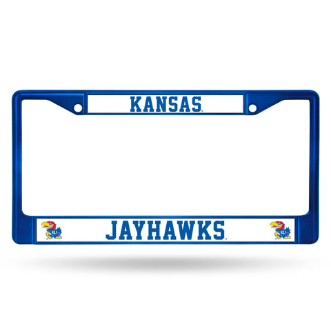 Kansas Jayhawks Chrome License Frame - Colored