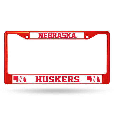 Nebraska Cornhuskers Chrome License Frame - Colored