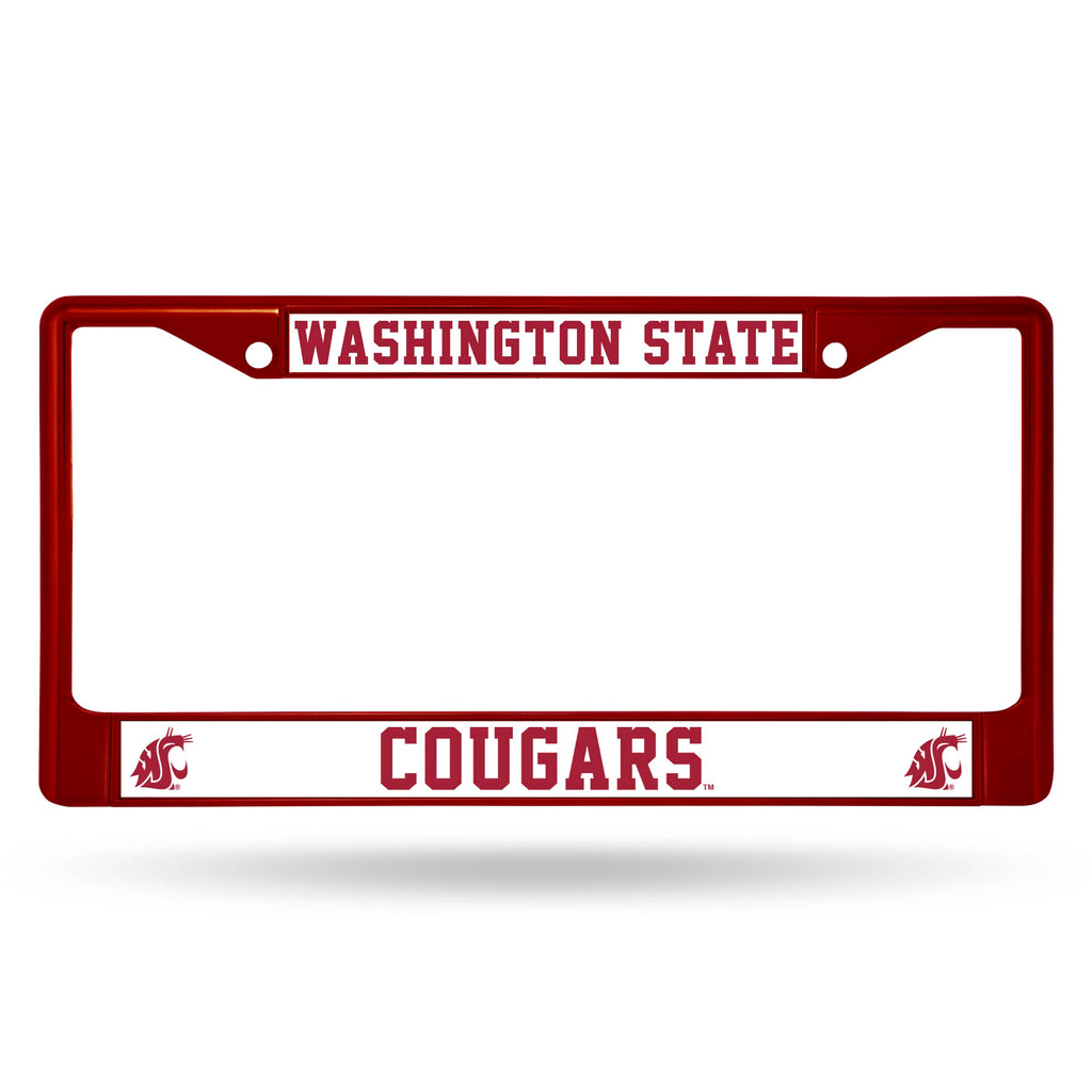 Washington State Cougars Chrome License Frame - Colored
