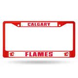 Calgary Flames Chrome License Frame