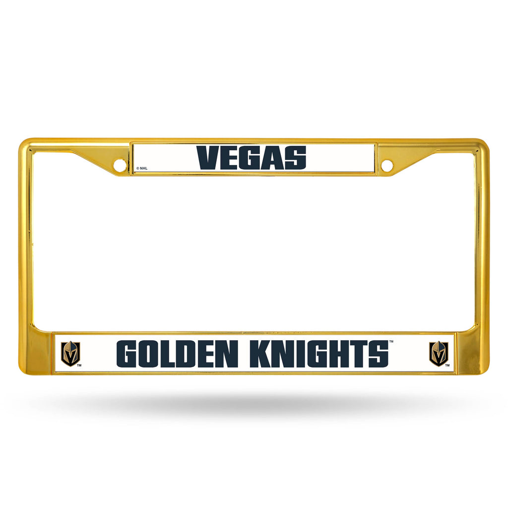 Las Vegas Golden Knights Chrome License Frame - Colored