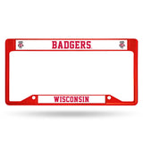 Wisconsin Badgers Chrome License Frame
