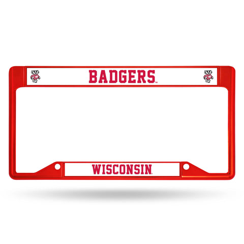 Wisconsin Badgers Chrome License Frame