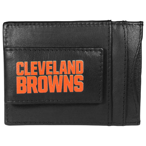 Cleveland Browns Logo Leather Cash & Cardholder