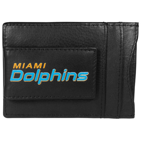 Miami Dolphins Logo Leather Cash & Cardholder