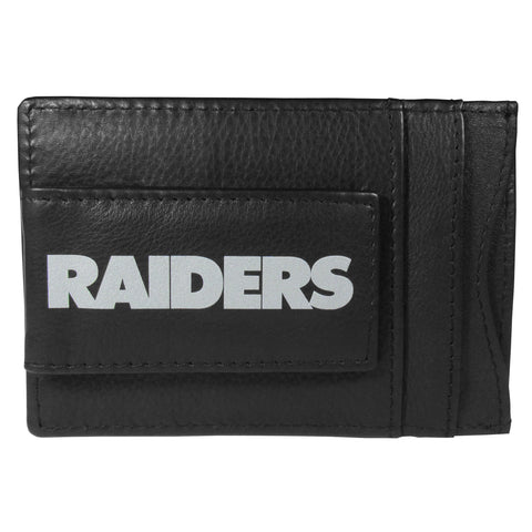 Oakland Raiders   Logo Leather Cash and Cardholder 