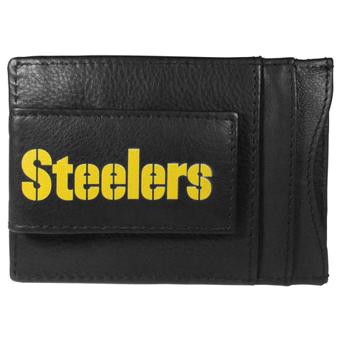 Pittsburgh Steelers Logo Leather Cash & Cardholder