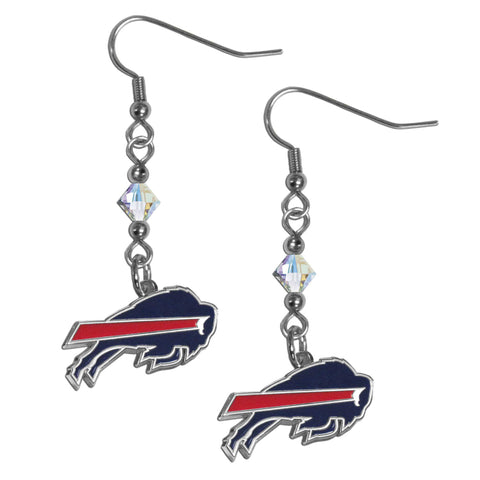 Buffalo Bills Crystal Earrings - Dangle Style