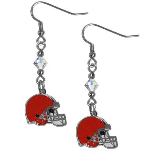Cleveland Browns Crystal Earrings - Dangle Style