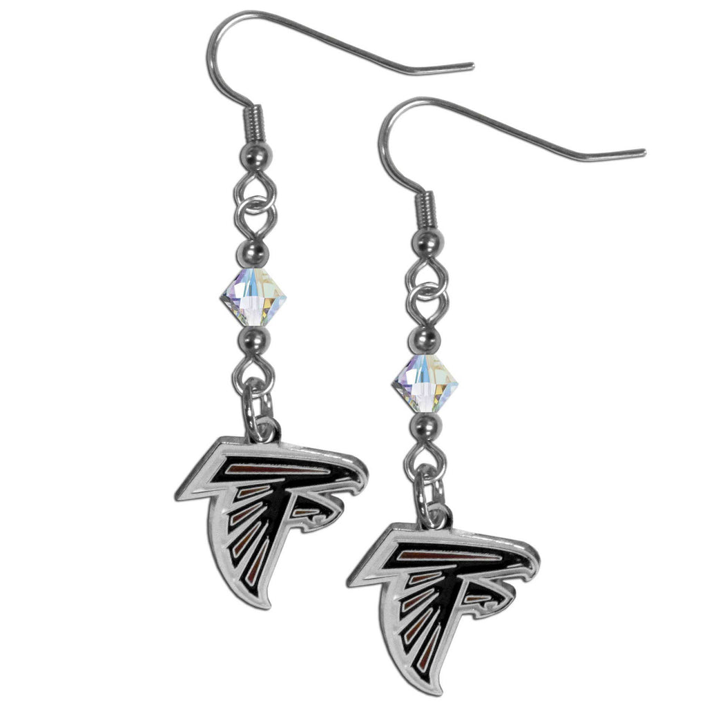 Atlanta Falcons Crystal Earrings - Dangle Style
