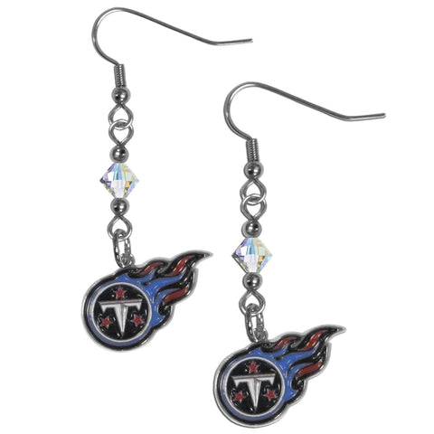 Tennessee Titans Crystal Earrings - Dangle Style