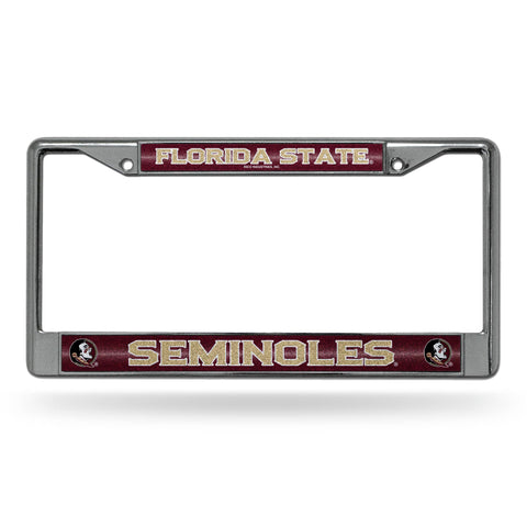 Florida State Seminoles License Frame - Chrome Glitter