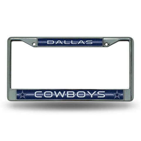 Dallas Cowboys License Frame - Chrome Glitter