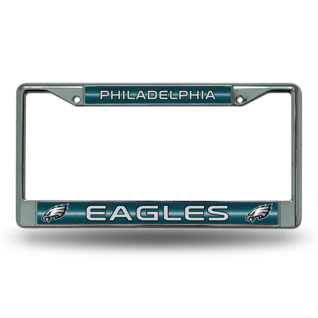 Philadelphia Eagles License Frame - Chrome Glitter