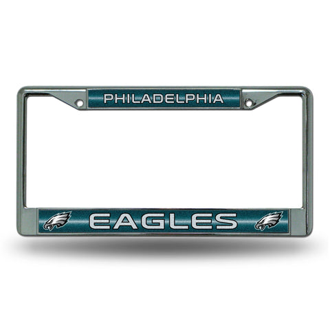 Philadelphia Eagles License Frame - Chrome Glitter