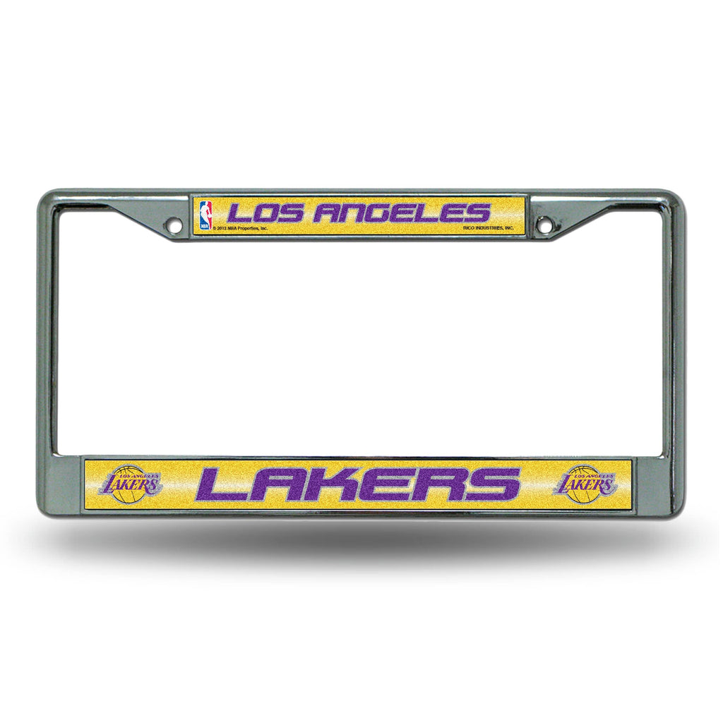 Los Angeles Lakers License Frame - Chrome Glitter