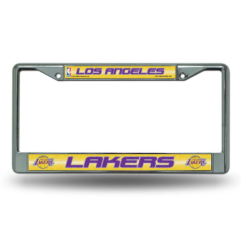 Los Angeles Lakers License Frame - Chrome Glitter