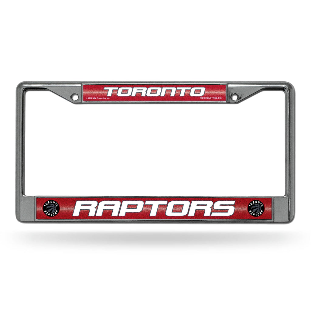 Toronto Raptors License Frame - Chrome Glitter