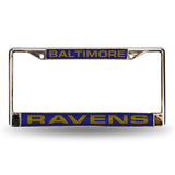 Baltimore Ravens Chrome Laser License Frame