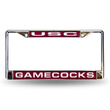 South Carolina Gamecocks Chrome Laser License Frame