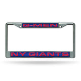 New York Giants Chrome Laser License Frame