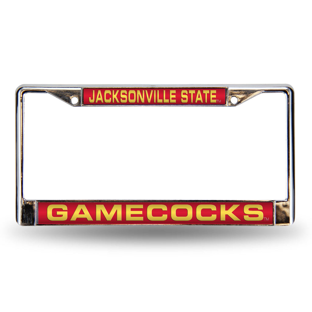 Jacksonville State Gamecocks Chrome Laser License Frame