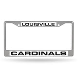 Louisville Cardinals Chrome Laser License Frame