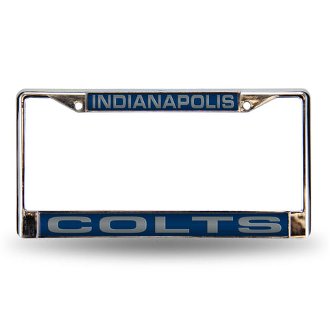 Indianapolis Colts Chrome Laser License Frame