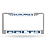 Indianapolis Colts Chrome Laser License Frame