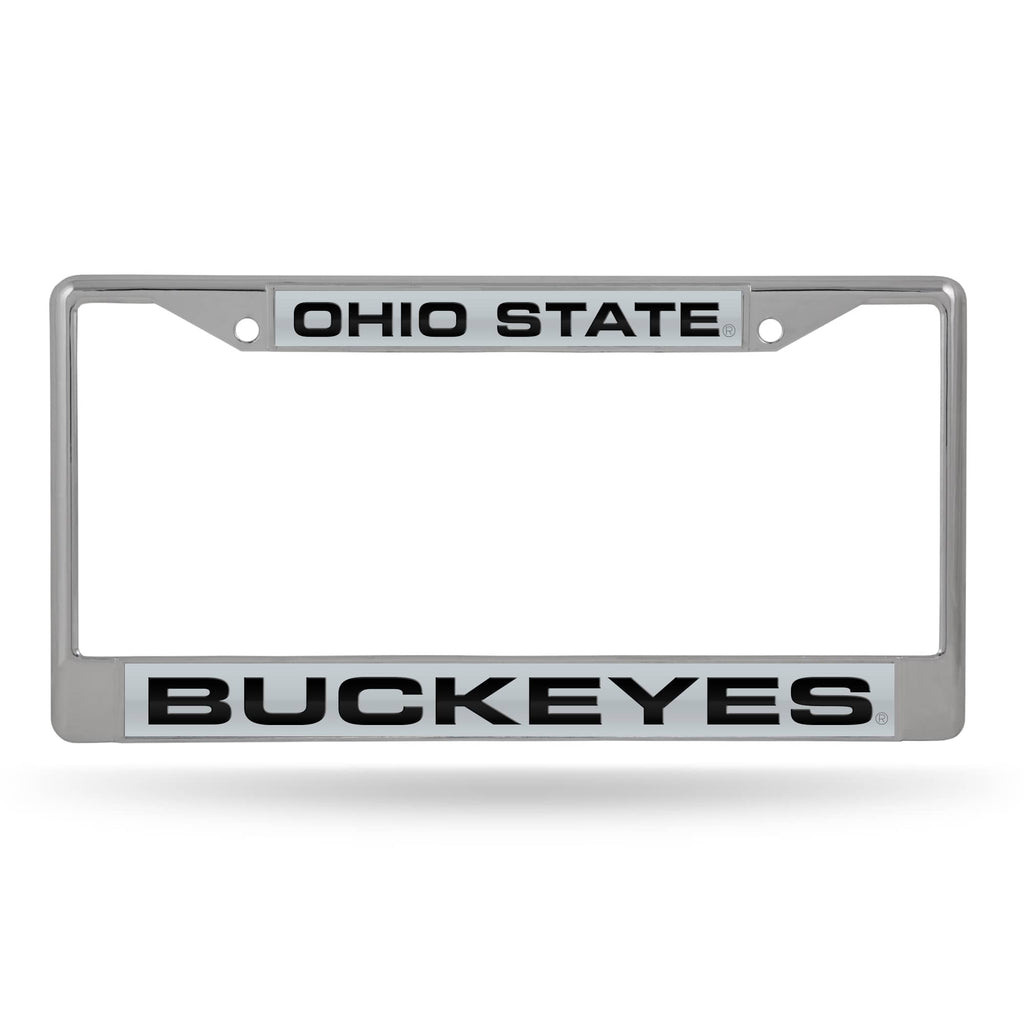 Ohio State Buckeyes Chrome Laser License Frame