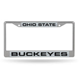 Ohio State Buckeyes Chrome Laser License Frame