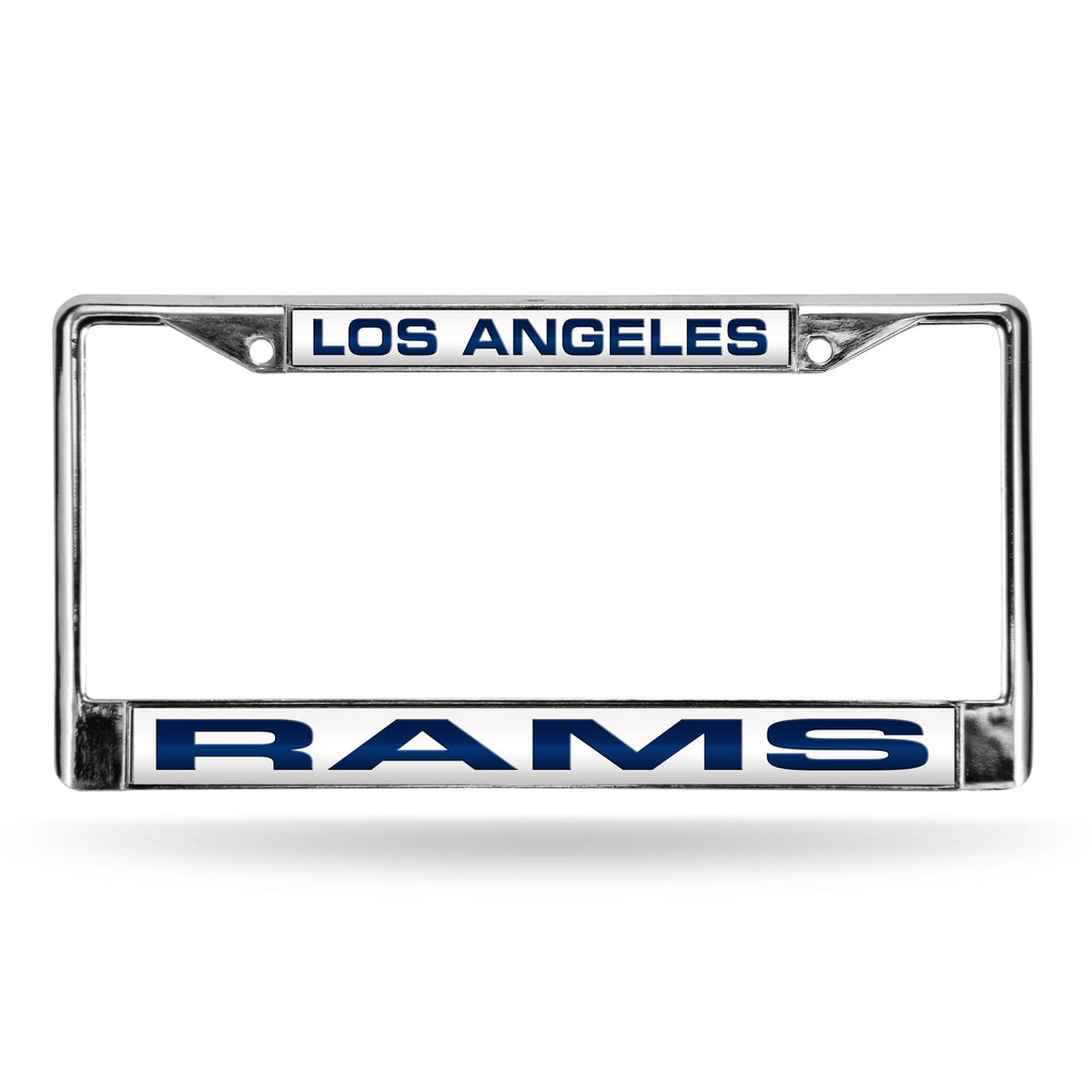 Los Angeles Rams Chrome Laser License Frame