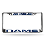 Los Angeles Rams Chrome Laser License Frame