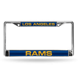 Los Angeles Rams Chrome Laser License Frame