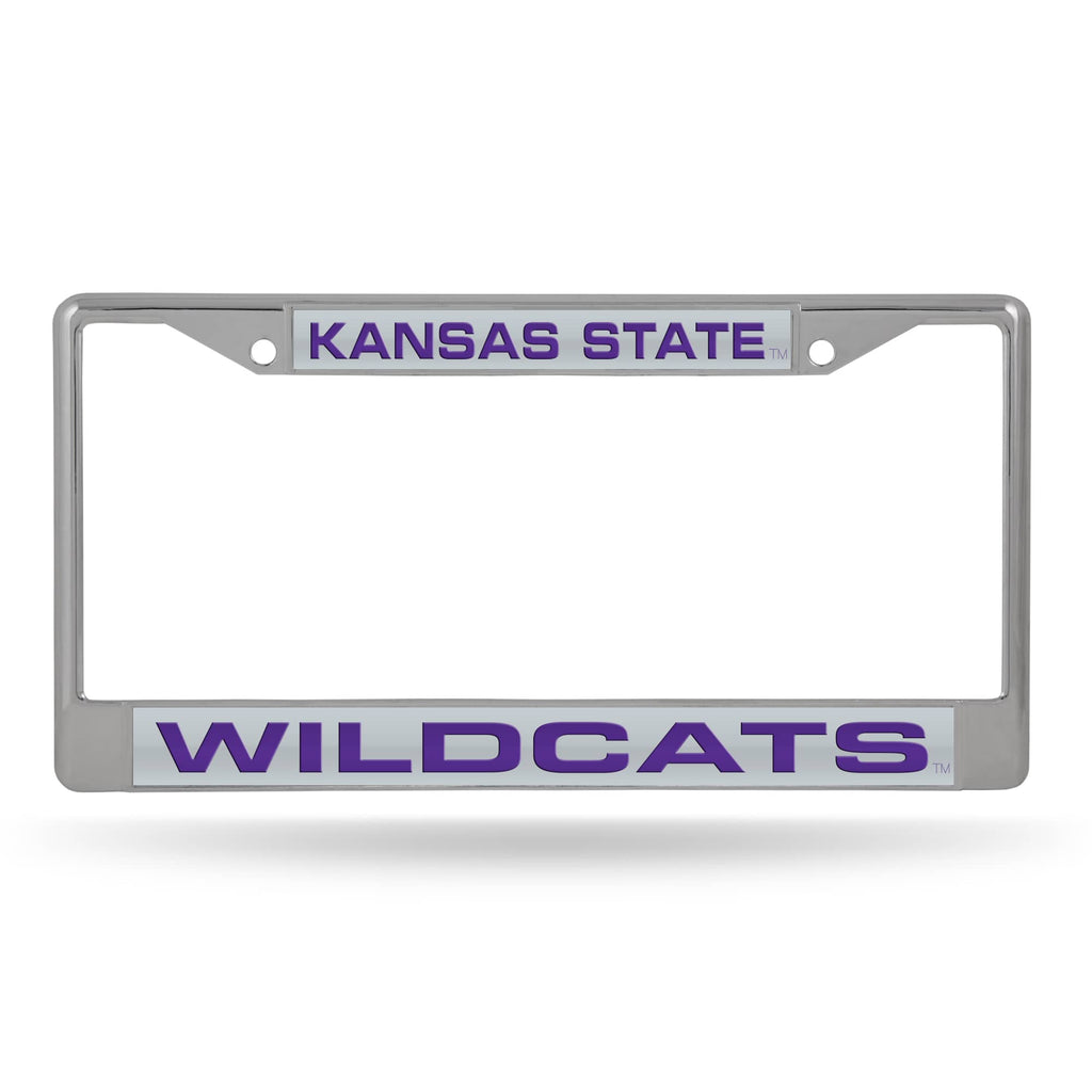 Kansas State Wildcats Chrome Laser License Frame