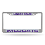 Kansas State Wildcats Chrome Laser License Frame