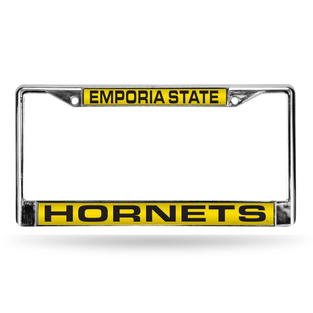 Emporia State Hornets Chrome Laser License Frame