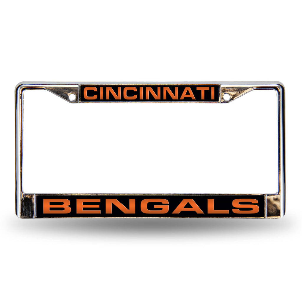 Cincinnati Bengals Chrome Laser License Frame