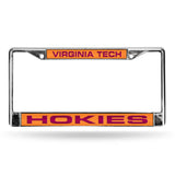 Virginia Tech Hokies Chrome Laser License Frame