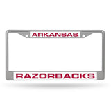 Arkansas Razorbacks Chrome Laser License Frame