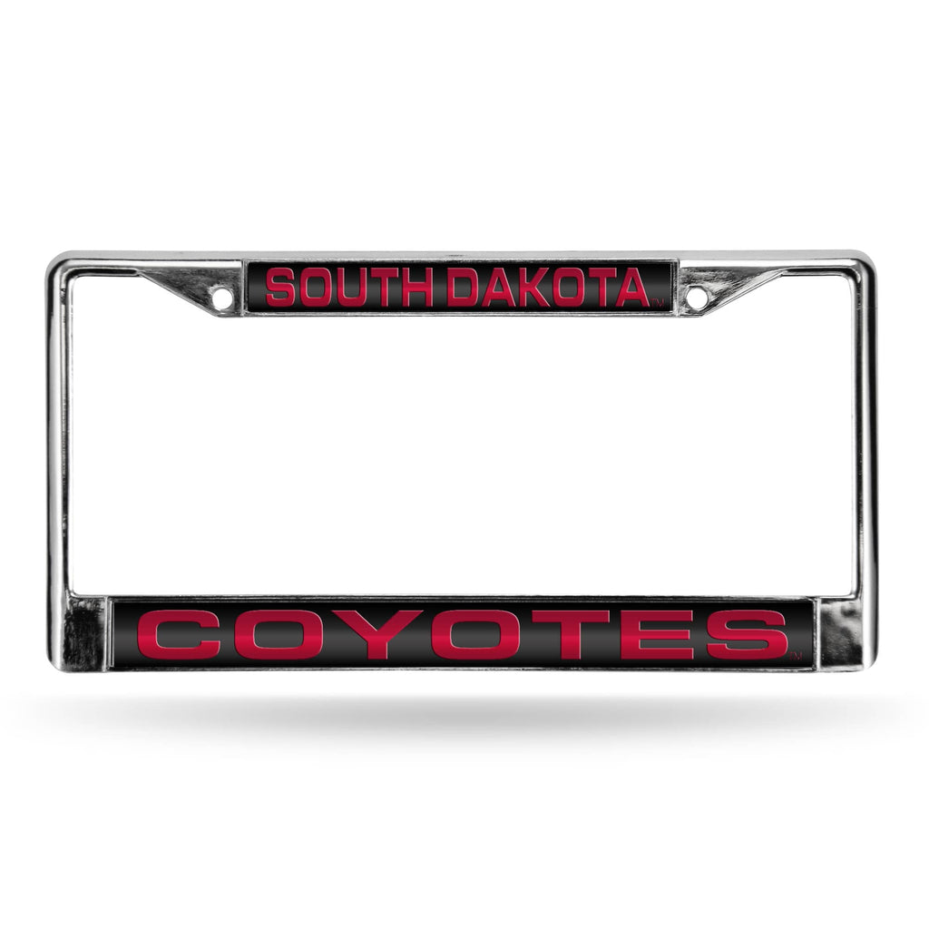 South Dakota Coyotes Chrome Laser License Frame