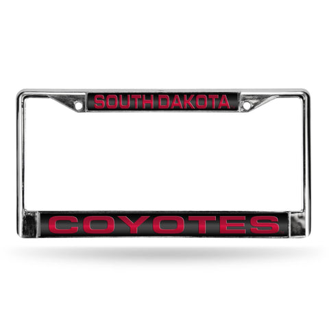 South Dakota Coyotes Chrome Laser License Frame
